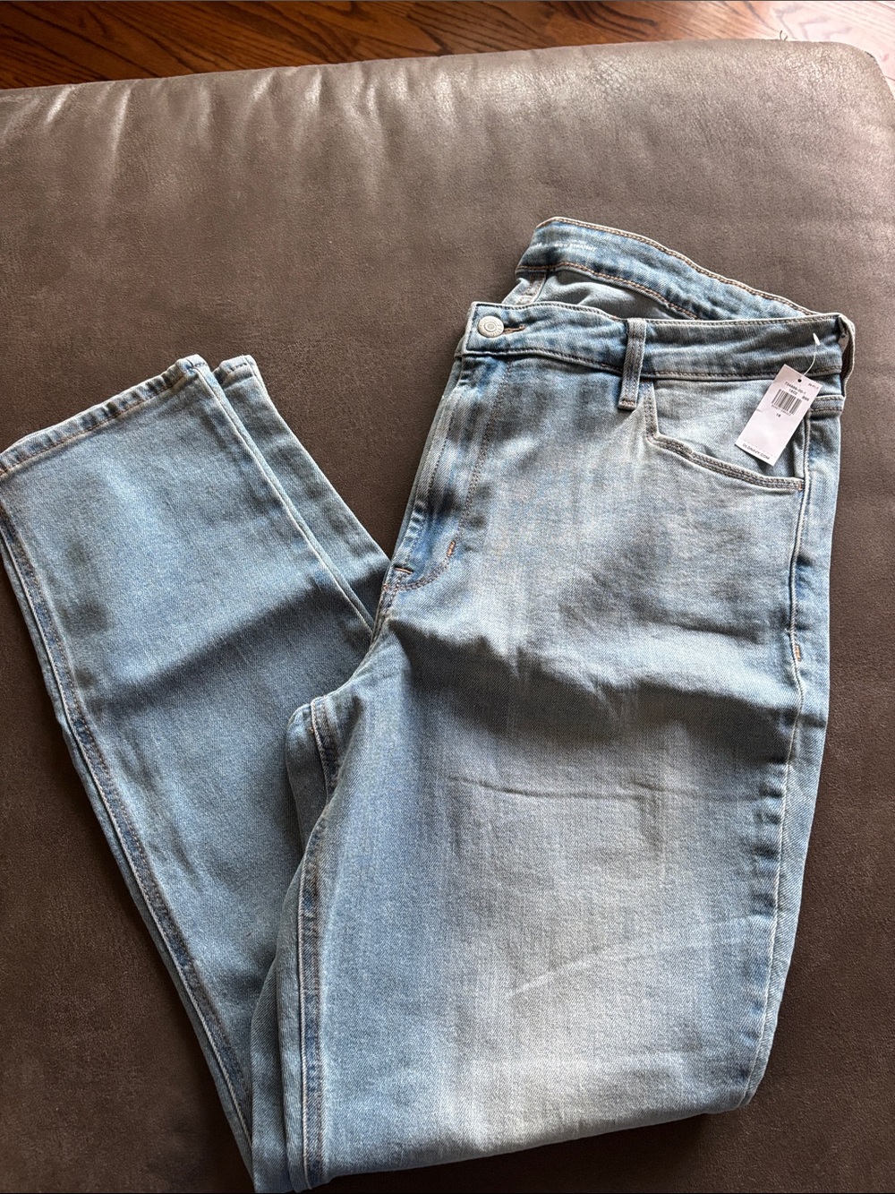 Old Navy Light Blue High-Rise Straight Jeans
